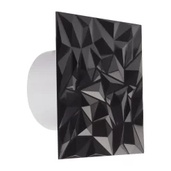 Badlüfter Wohnraumlüfter Badventilator Lüfter Bad Ventilator Badezimmer Wandlüfter Rückstauklappe Belüftung Abluft Zuluft Diamant Panel Anthrazit Ø 100 Mm Standard