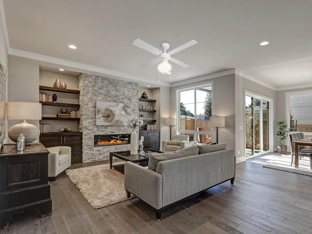 Bestron Deckenventilator Mit Beleuchtung, 3 Geschwindkigkeitsstufen & Großer Flügelspannweite Von Ø102 Cm, 50 W, Farbe: Ahorn/Weiß - Image 2