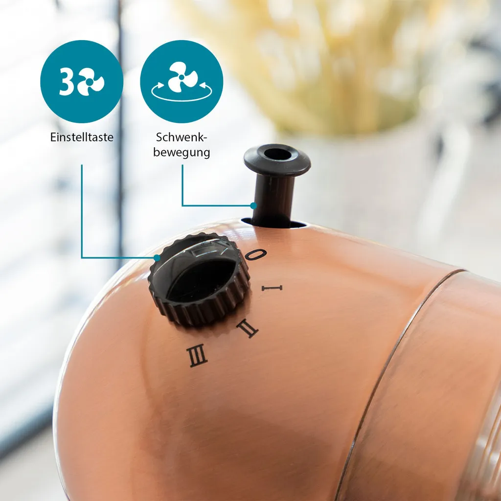 Tristar Retro Standventilator VE-5971 50 W 40 Cm Kupferfarben - Image 12