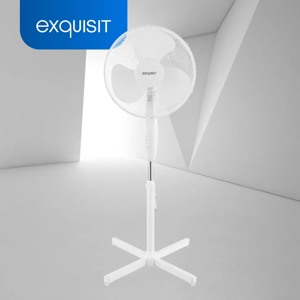 Exquisit Standventilator VS 35064 We| Pianokey | 50 Watt | Oszillation | Weiß - Image 2