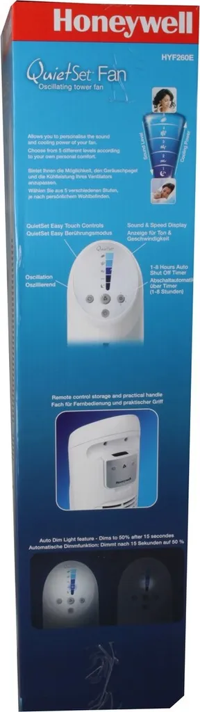 Honeywell Turmventilator HYF260E4 30W Weiß 108421 – Bild 7