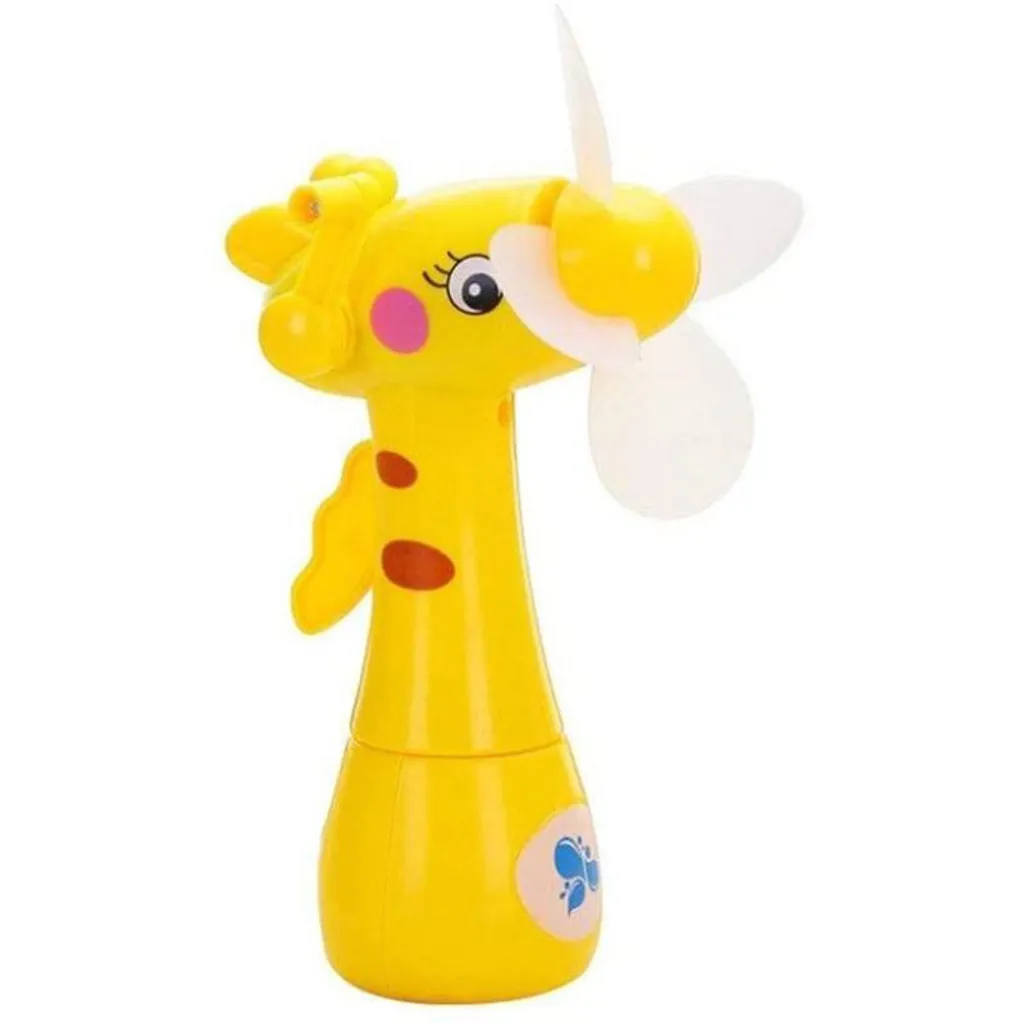 Handventilator Für Kinder - Mini Kurbel-Sprüh-Ventilator Mit Wasserspritze Als Zerstäuber