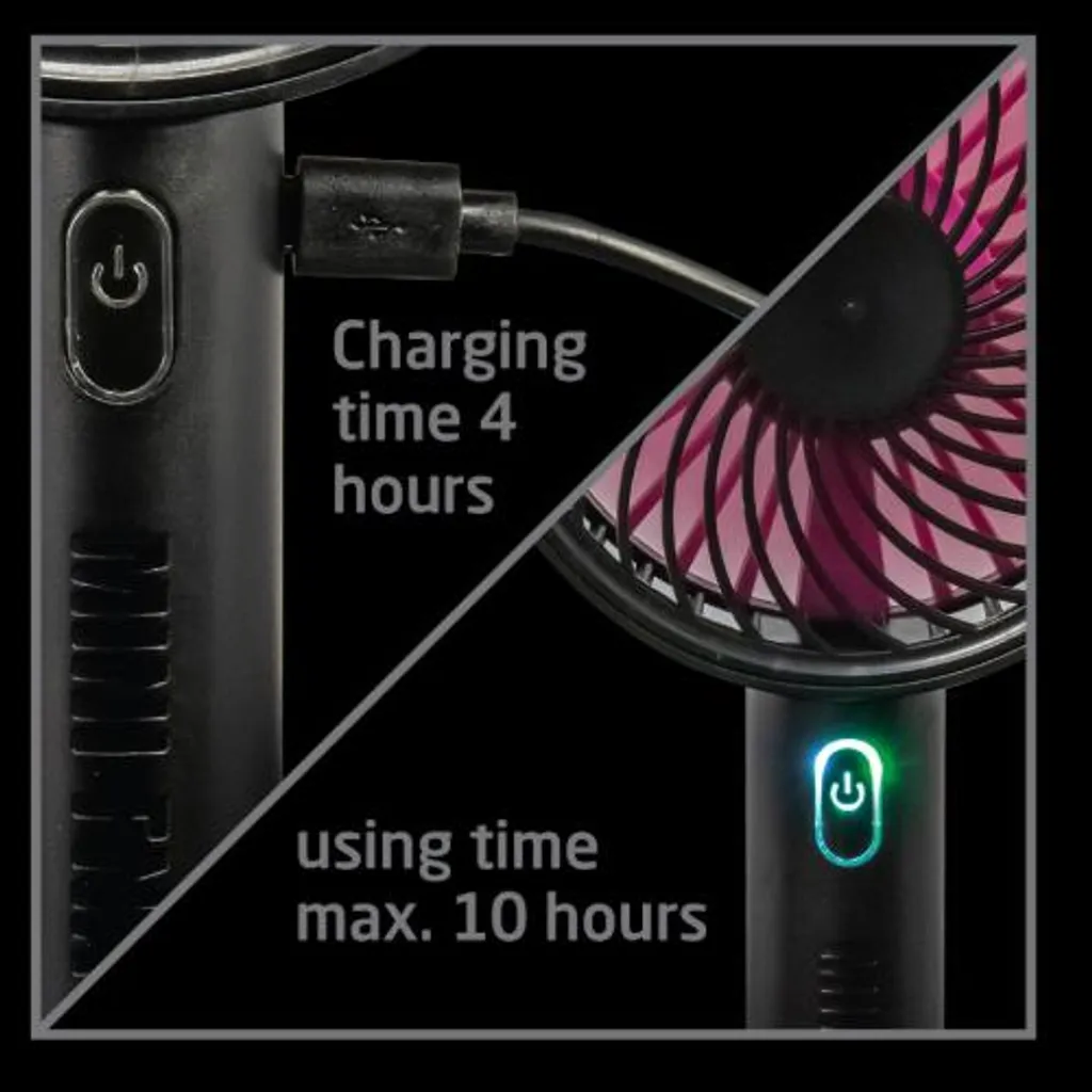 KOENIC Mini USB Handventilator Schwarz - Image 6