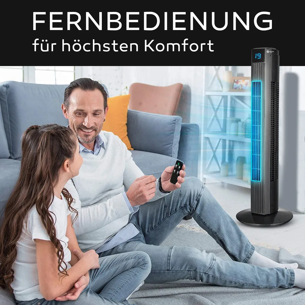 Turmventilator Mit Fernbedienung Leise 80 Cm Ventilator Timer Säulenventilator - Image 5