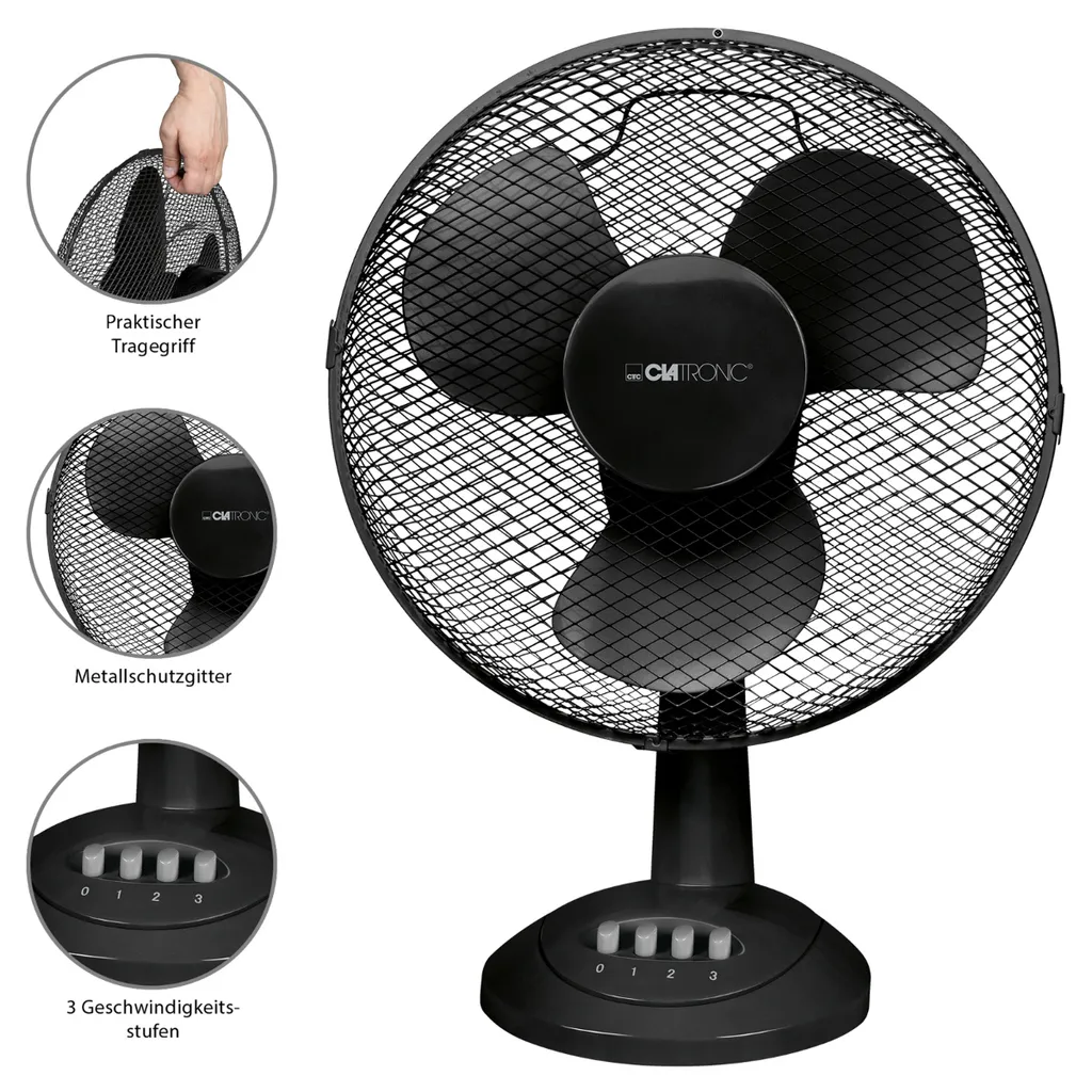 CLATRONIC Tisch-Ventilator VL 3602 Durchmesser: 300 Mm - Image 5