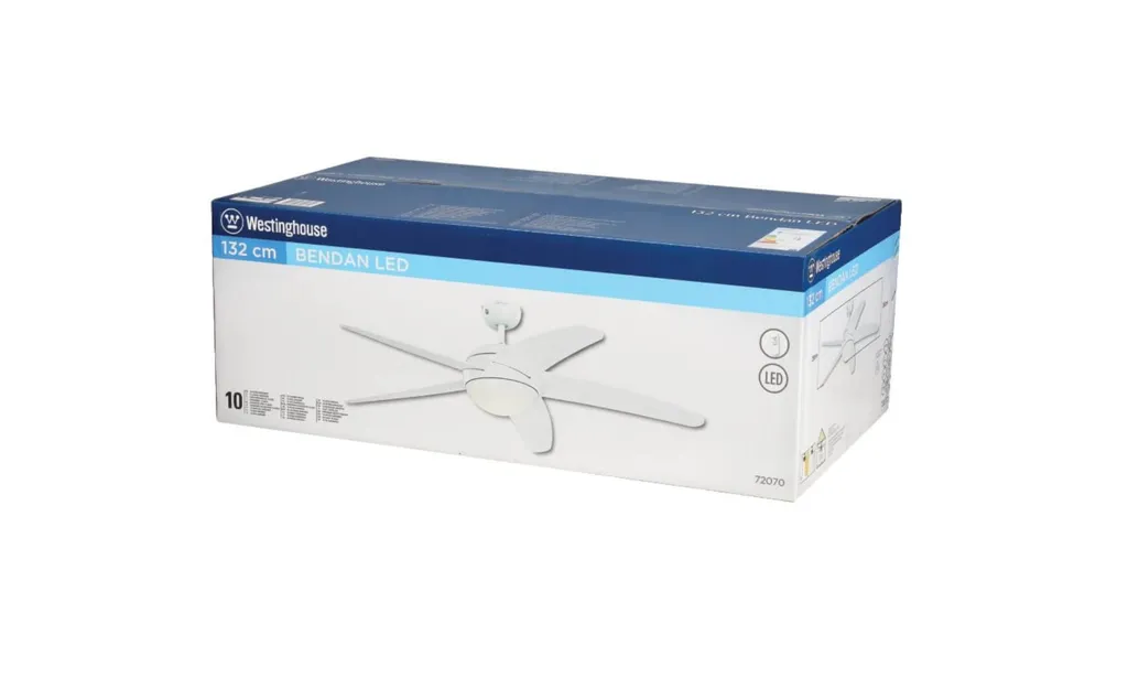 Westinghouse Deckenventilator Bendan LED Weiß Mit Fernbedienung
