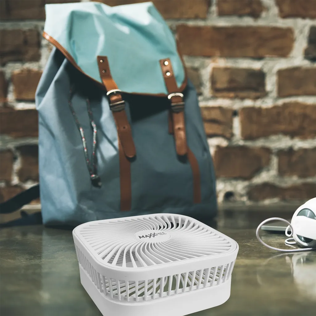 MAXXMEE Akku-Ventilator Klappbar - Für In- Und Outdoor - Weiß MAXXMEE Akku Ventilator Klappbar Outdoor Standventilator Windmaschine Luftkühler - Image 8