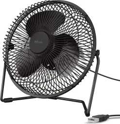 Trust Blaze USB-Kühllüfter, Einstellbare Geschwindigkeit, 120 Cm Kabel - Schwarz