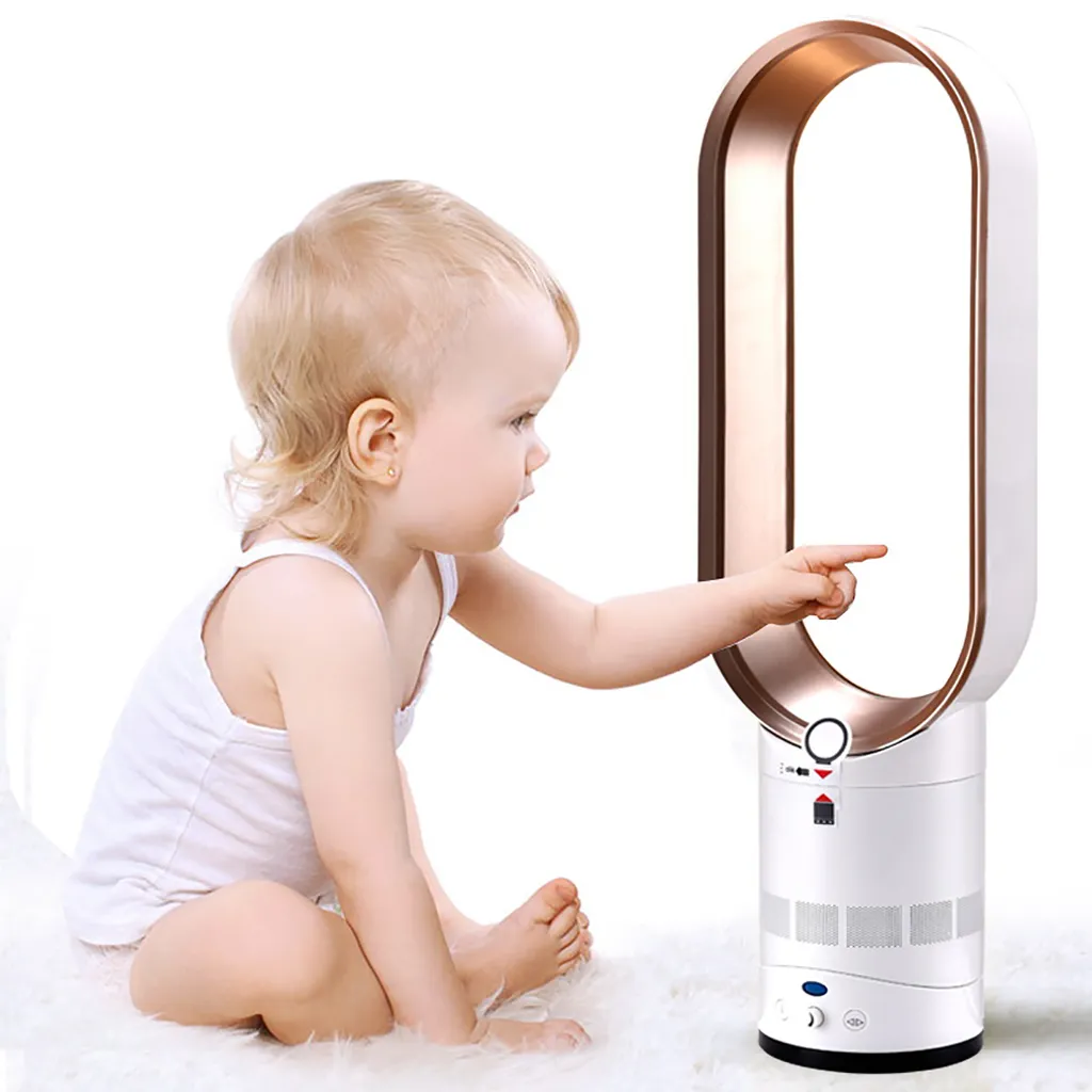 Turmventilator Mit Negativen Ionen,Ventilator Leise,mit Fernbedienung, Ca. 65cm Hoch, Champagnergold