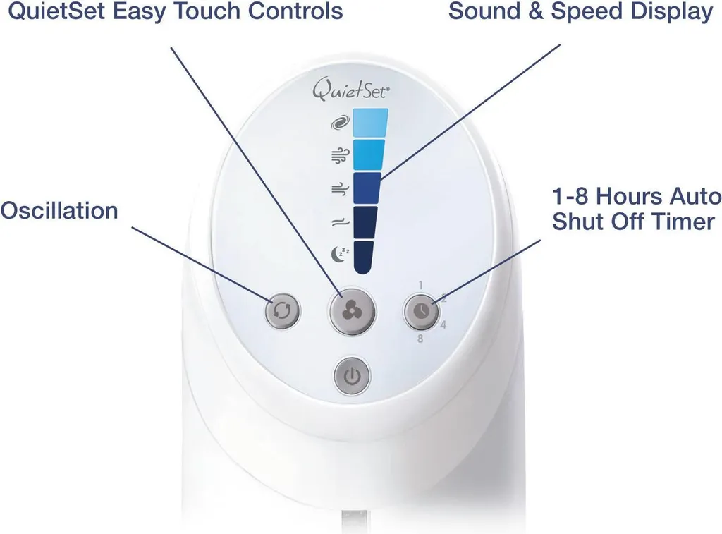 Honeywell Turmventilator HYF260E4 30W Weiß 108421 – Bild 4