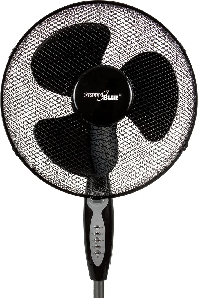 Standventilator Mit Fernbedienung 40 Watt 3 Geschwindigkeitsstufen 40cm Niedriger Oszillation Bodenventilator Windmaschine 7,5h Timer Schwarz – Bild 4