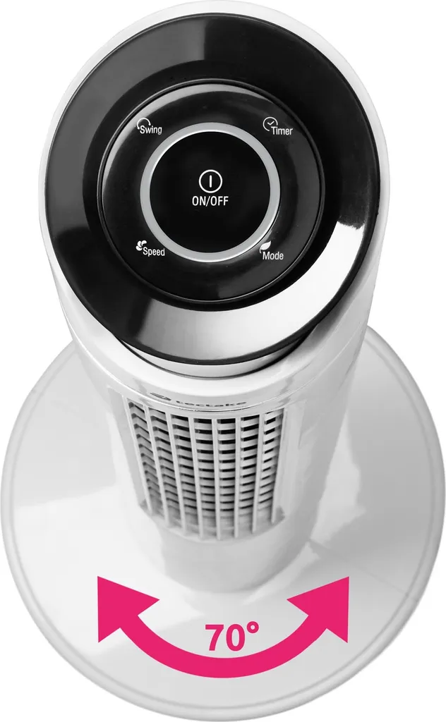 Tectake Turmventilator 110 Cm - Weiß - Image 5