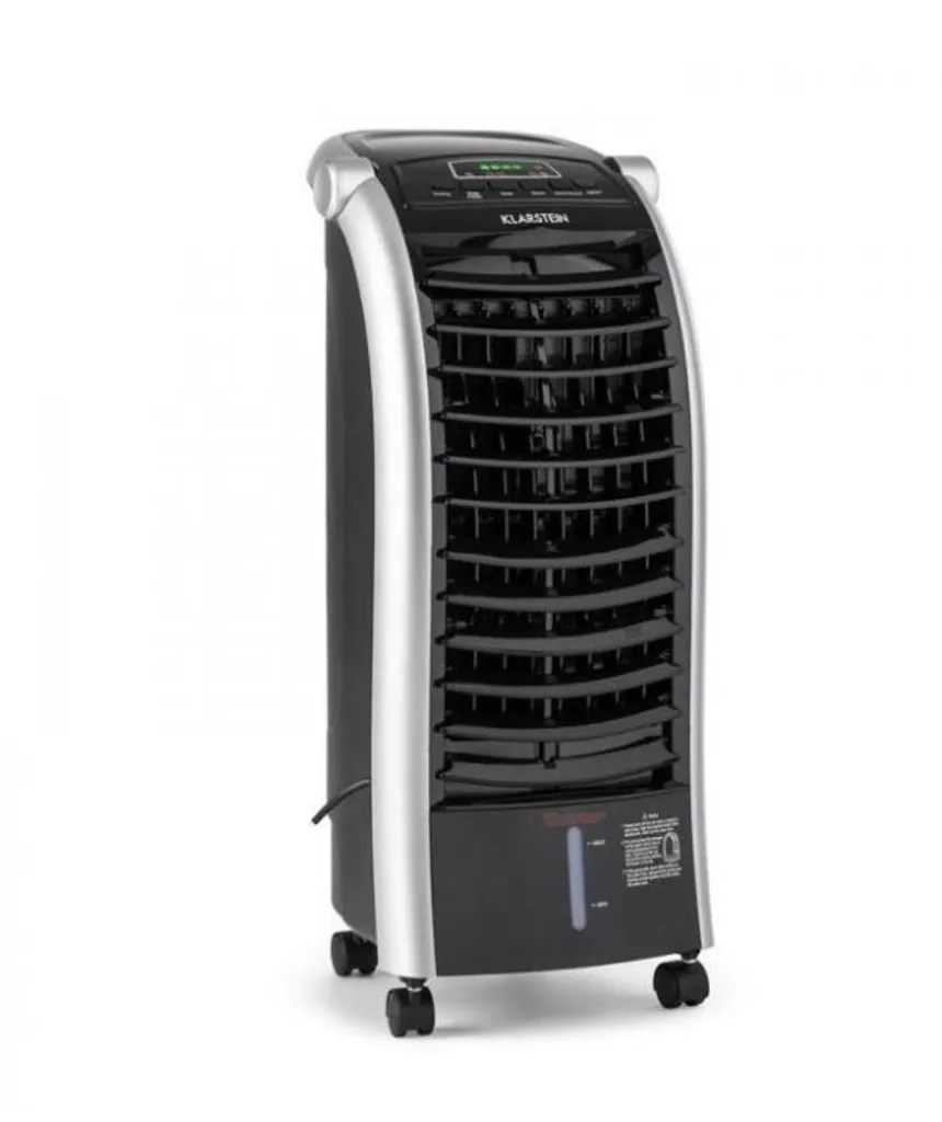 Klarstein Maxfresh 3in1 Klimagerät Ohne Abluftschlauch - Luftkühler, Ventilator, Luftbefeuchter Funktion - 6 L Wassertank, 65 W, 444 M³/h, Timer - Klimaanlage Mobil Air Cooler - Weiß