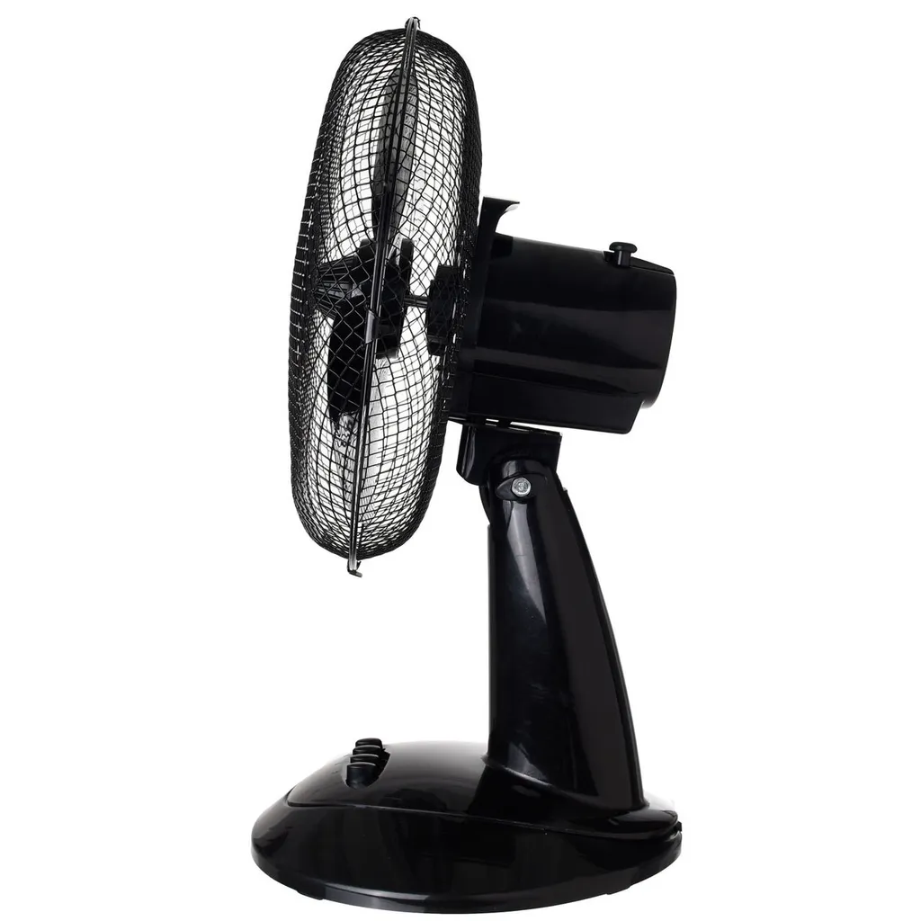 LEX XXL Tischventilator Ventilator Ø30 Cm, 3 Geschwindigkeiten, Oszillation, 50cm, Farbe:Schwarz - Image 6