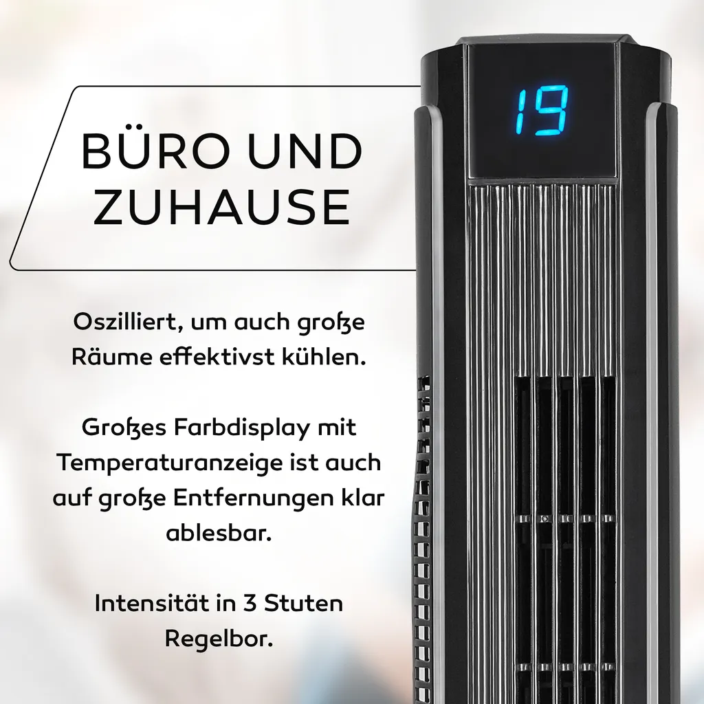 Turmventilator Mit Fernbedienung Leise 80 Cm Ventilator Timer Säulenventilator - Image 6