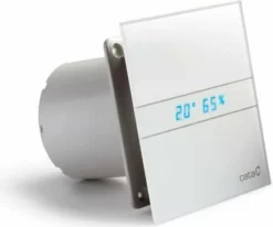 Cata Bad Glas Dunstabzugshaube 150mm Weiß Feuchtetemperaturanzeige