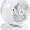 HOMCOM Tischventilator Umluftventilator 90° Kippfunktion 70° Oxidation 90° Schwenkbar Ventilator Lüfter 3 Geschwindigkeitsstufen ABS Kunststoff L Ø27 X 34H Cm