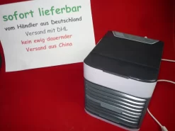 Mini Luftkühler Air Cooler Tisch-Ventilator Mit Befeuchtung Version 2