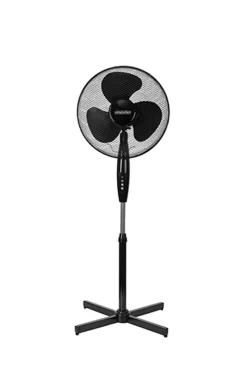 Adler Standventilator Ventilator Schwarz 45 Watt Ø 40 Cm 3 Geschwindigkeitsstufen