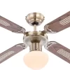 GLOBO Deckenventilator Mit LED Beleuchtung Deckenlampe 106cm 0309LED
