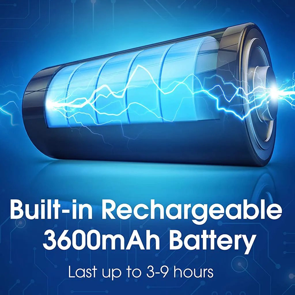 Tragbarer Halsventilator Klimaanlage, 360° Bladeless Kühlventilator Tragbar Nacken Klimaanlage Mit Kühlung Chip & LCD-Schirm, Wiederaufladbarer USB-Sportventilator Für Büro Turnhalle Strand - Image 6