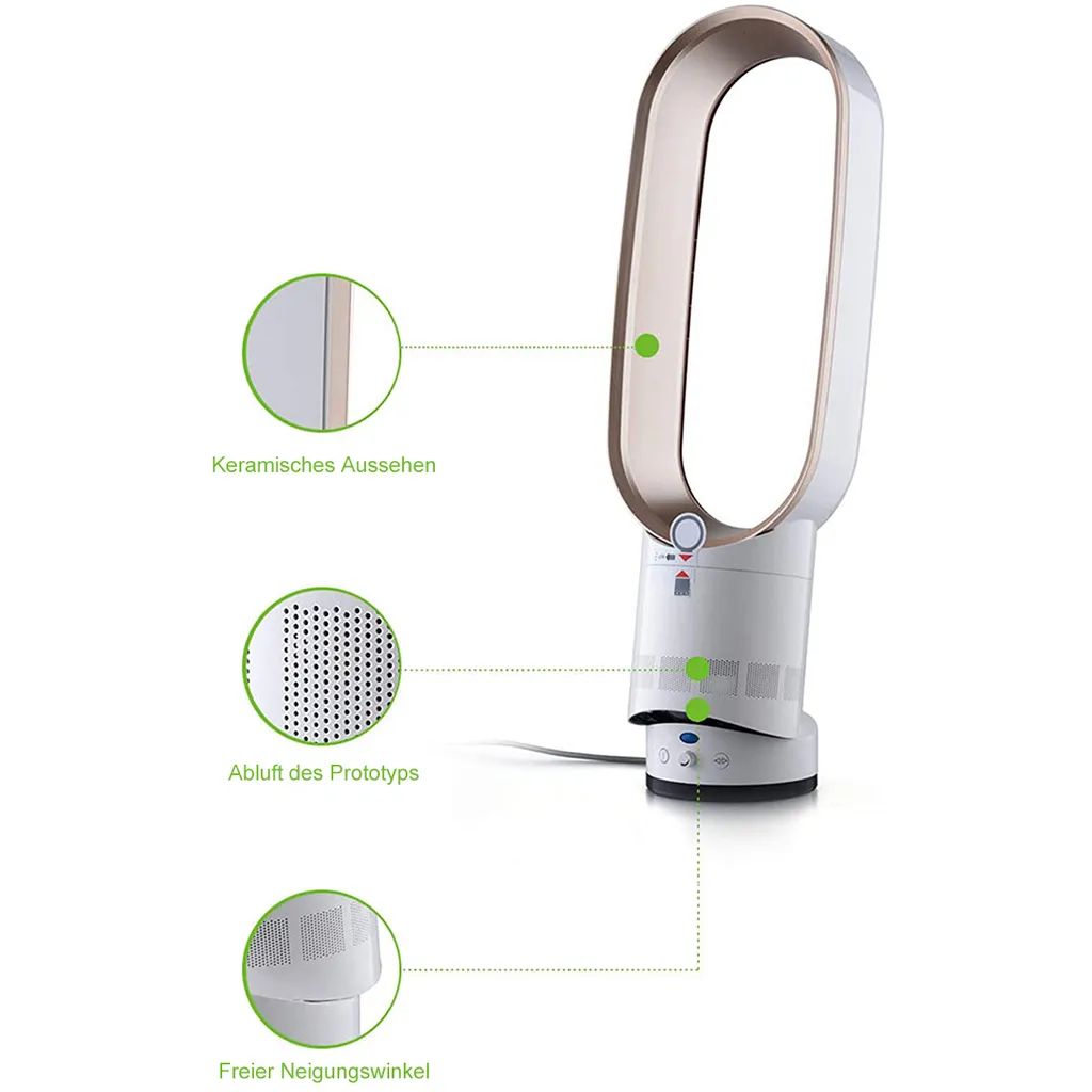 Turmventilator Mit Negativen Ionen,Ventilator Leise,mit Fernbedienung, Ca. 65cm Hoch, Champagnergold - Image 2