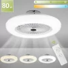 Lospitch Deckenventilator Fernbedienung Weiss Mit Beleuchtet Beleuchtung Schlaf 80W