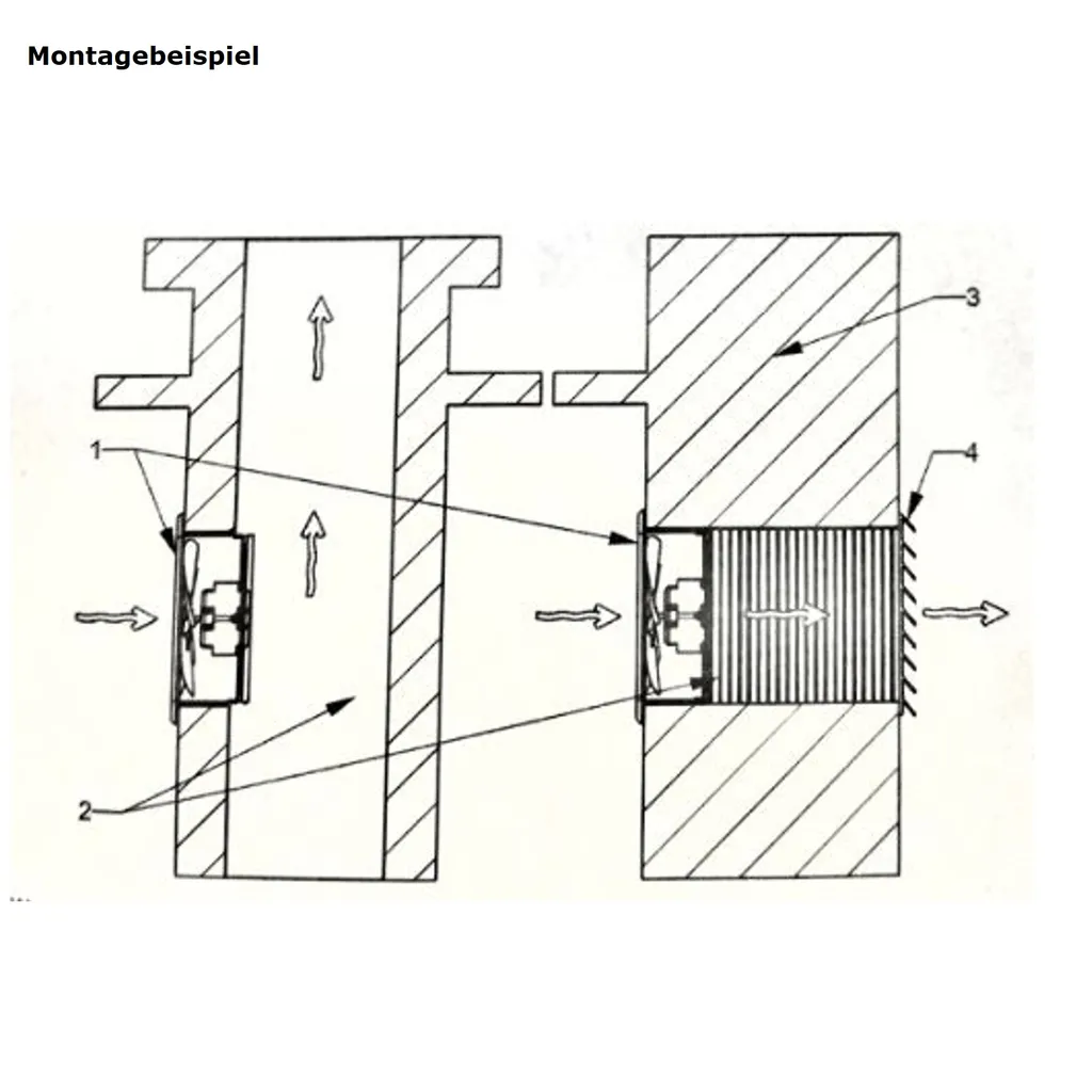 Axial Ventilator Gebläse Absauglüfter Absaugung Lüfter Radiallüfter Industrielüfter Weiß Schutzgitter Ø 200 Mm - Image 4