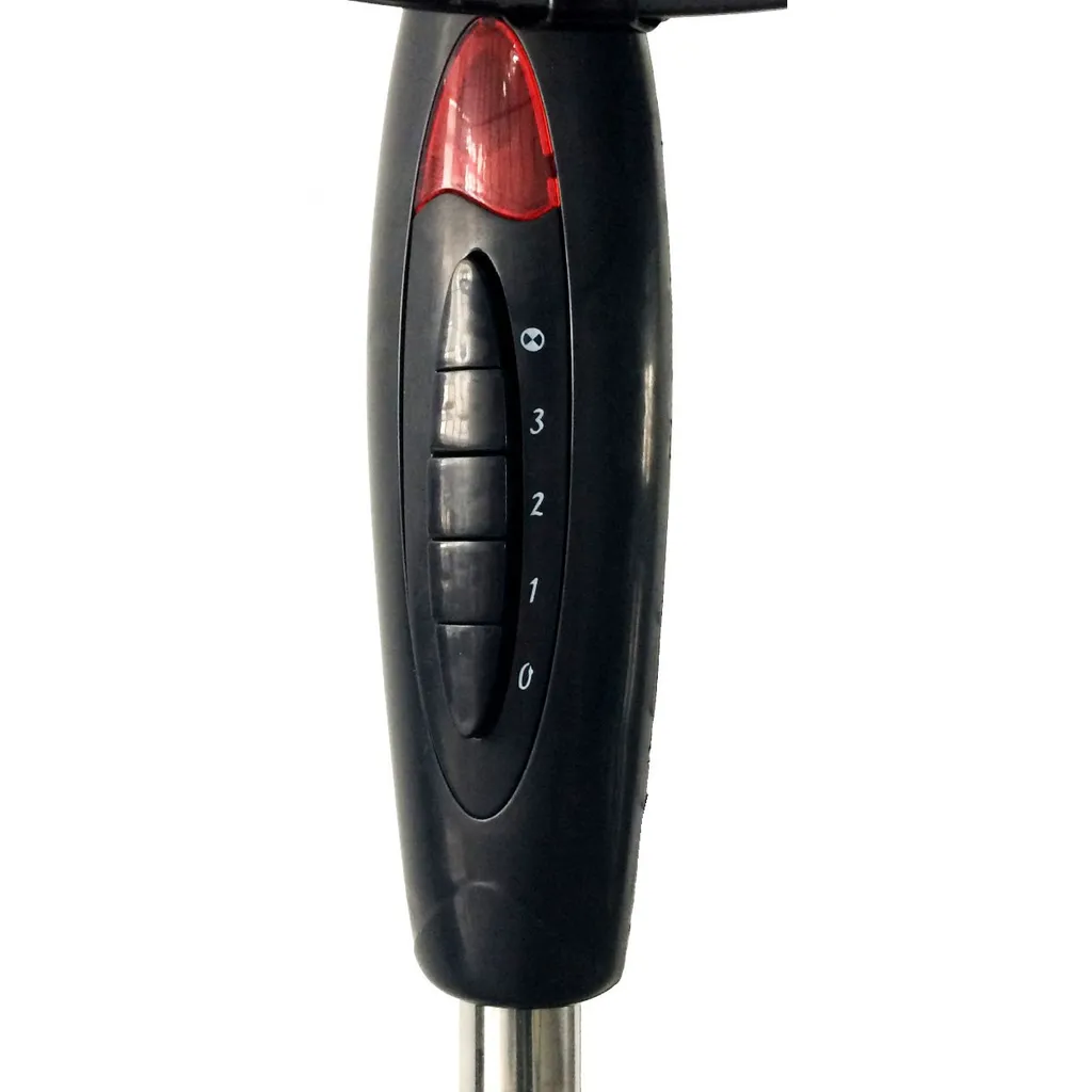 LEX Standventilator Ø40 Cm Mit Nachtlicht, 3 Geschwindigkeiten, Oszillation, 130cm Höhenverstellbar, Schwarz - Image 3